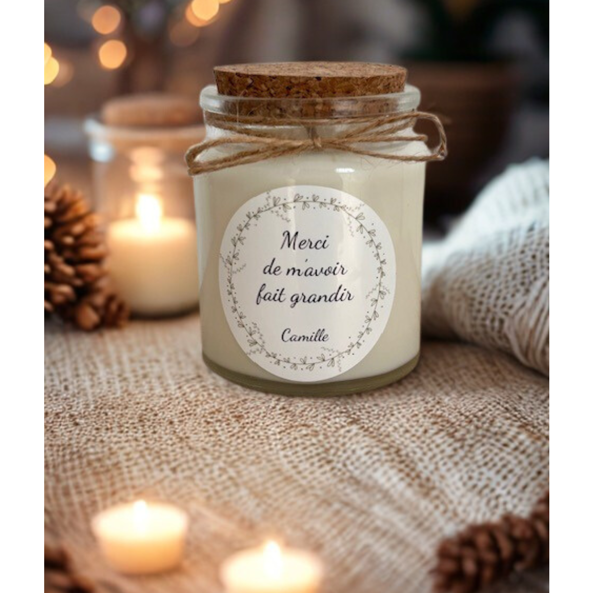 bougie merci maitresse
