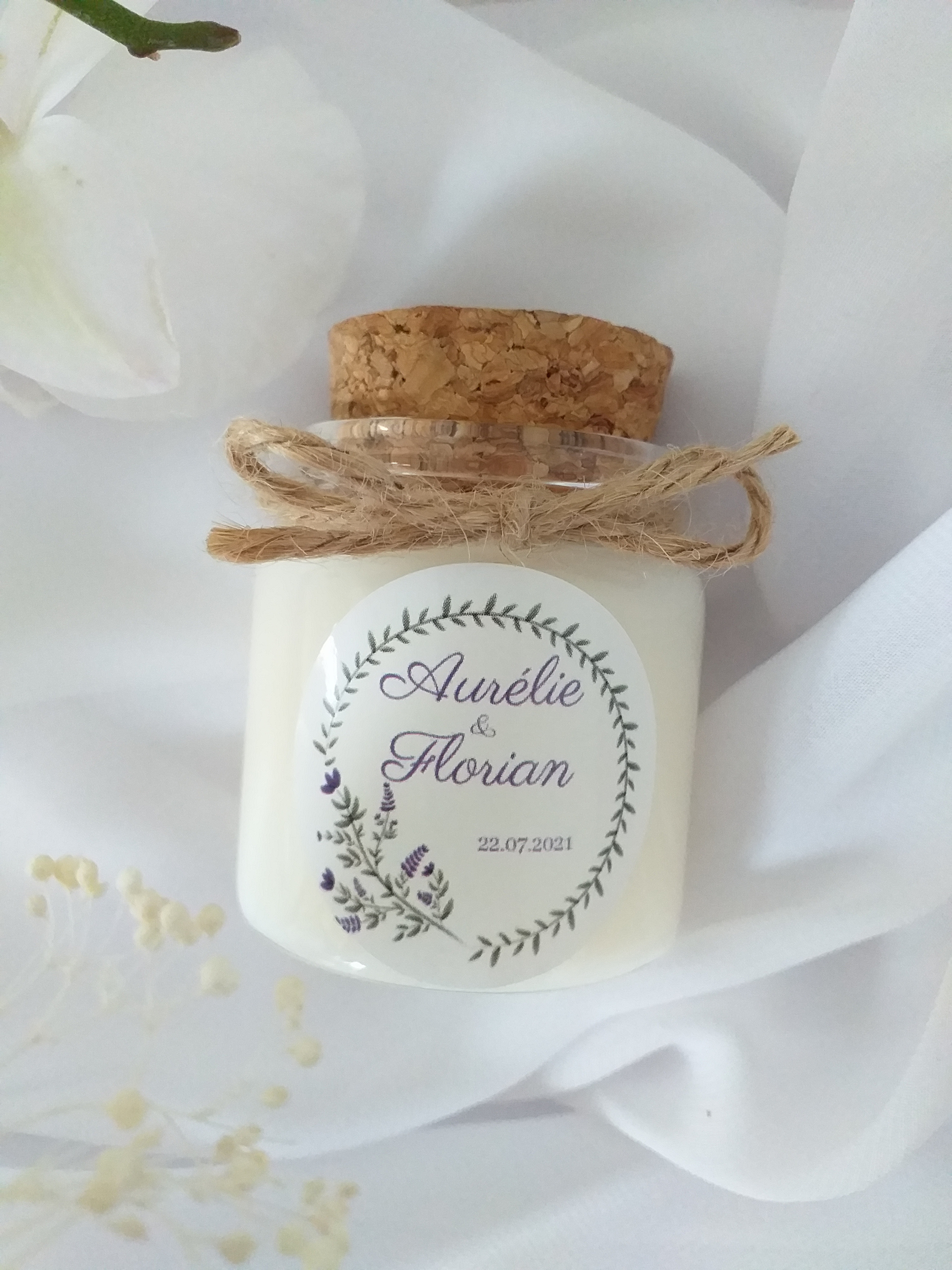 mini bougie mariage