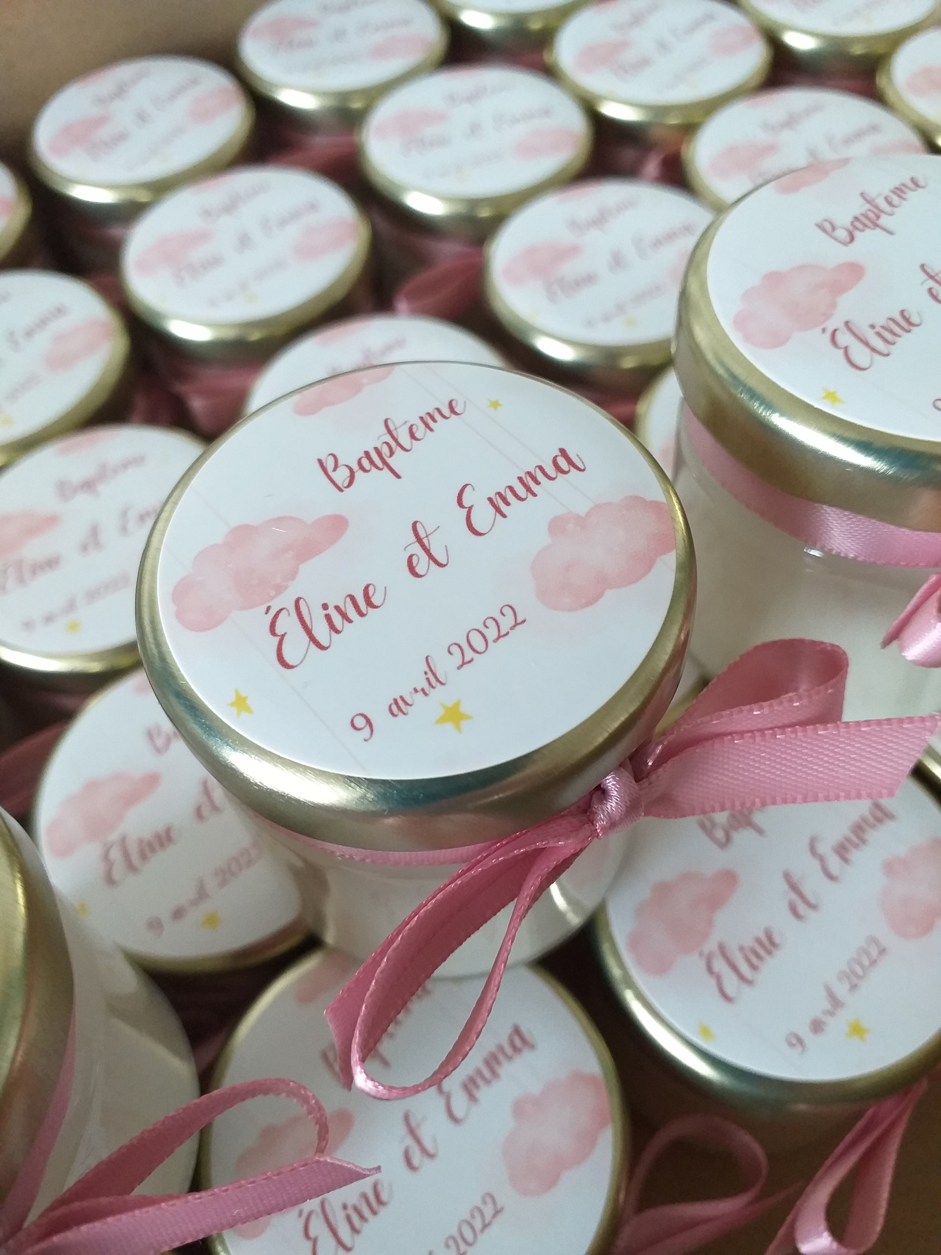 bougie bapteme fille