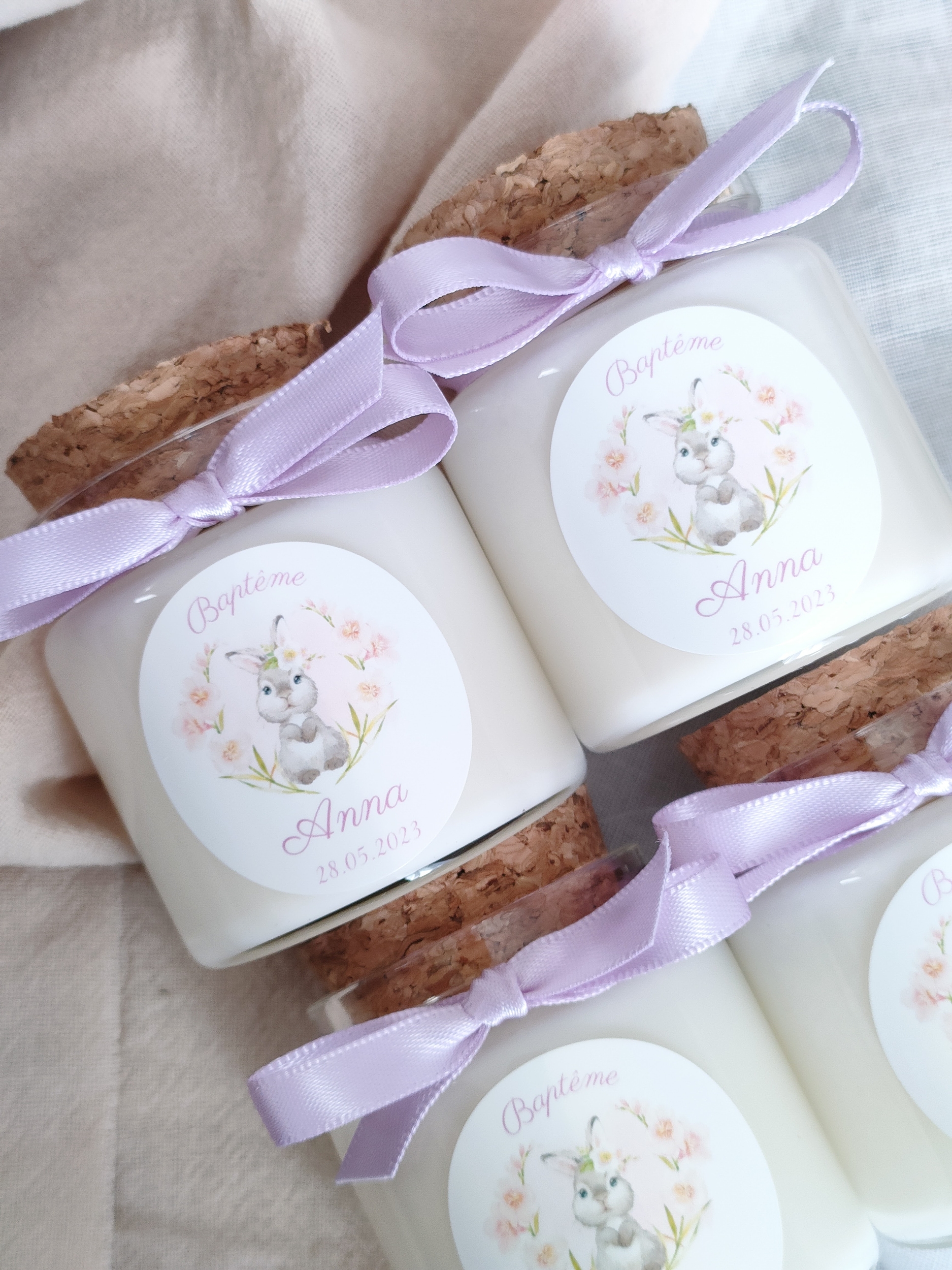 bougie bapteme fille