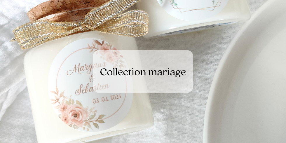 Cadeaux invités mariage bougie