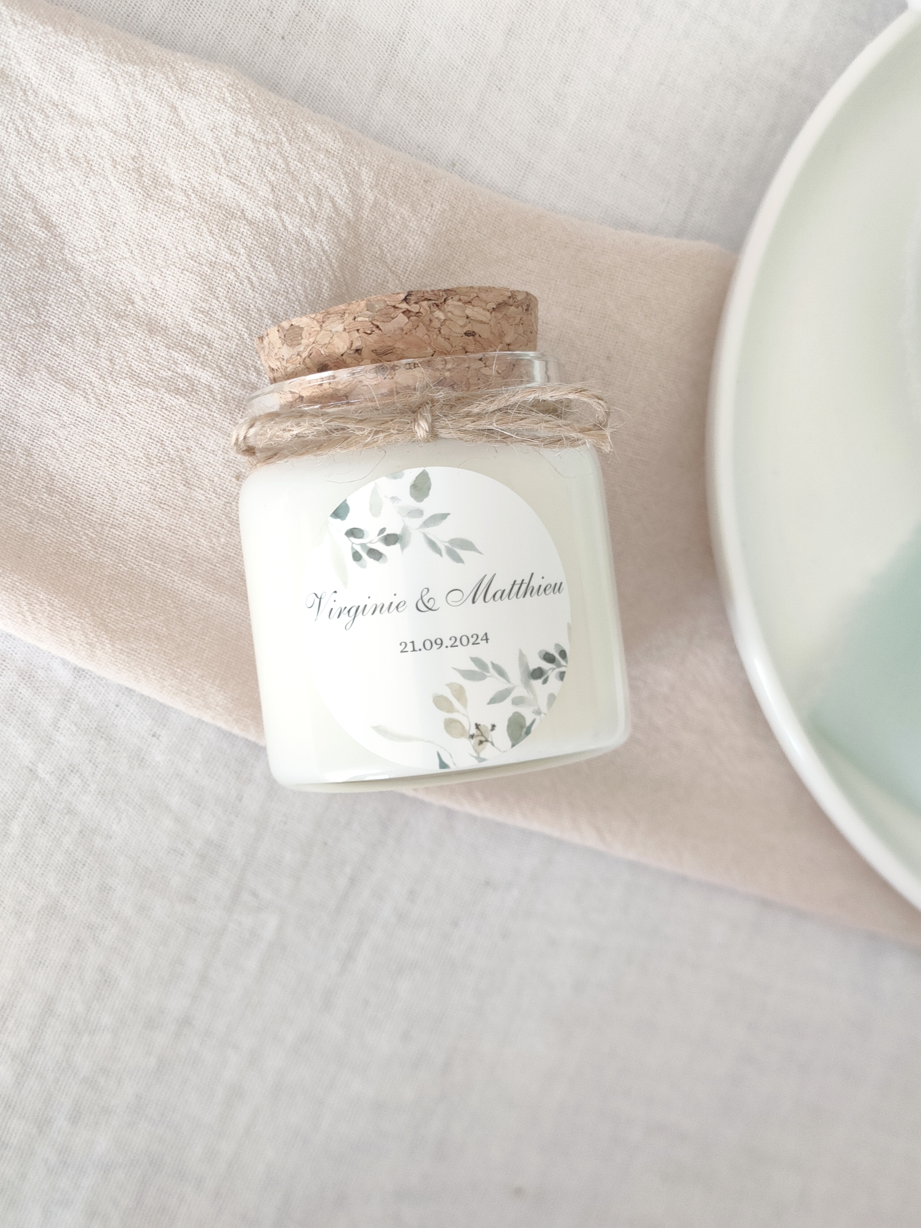 bougie personnalise mariage