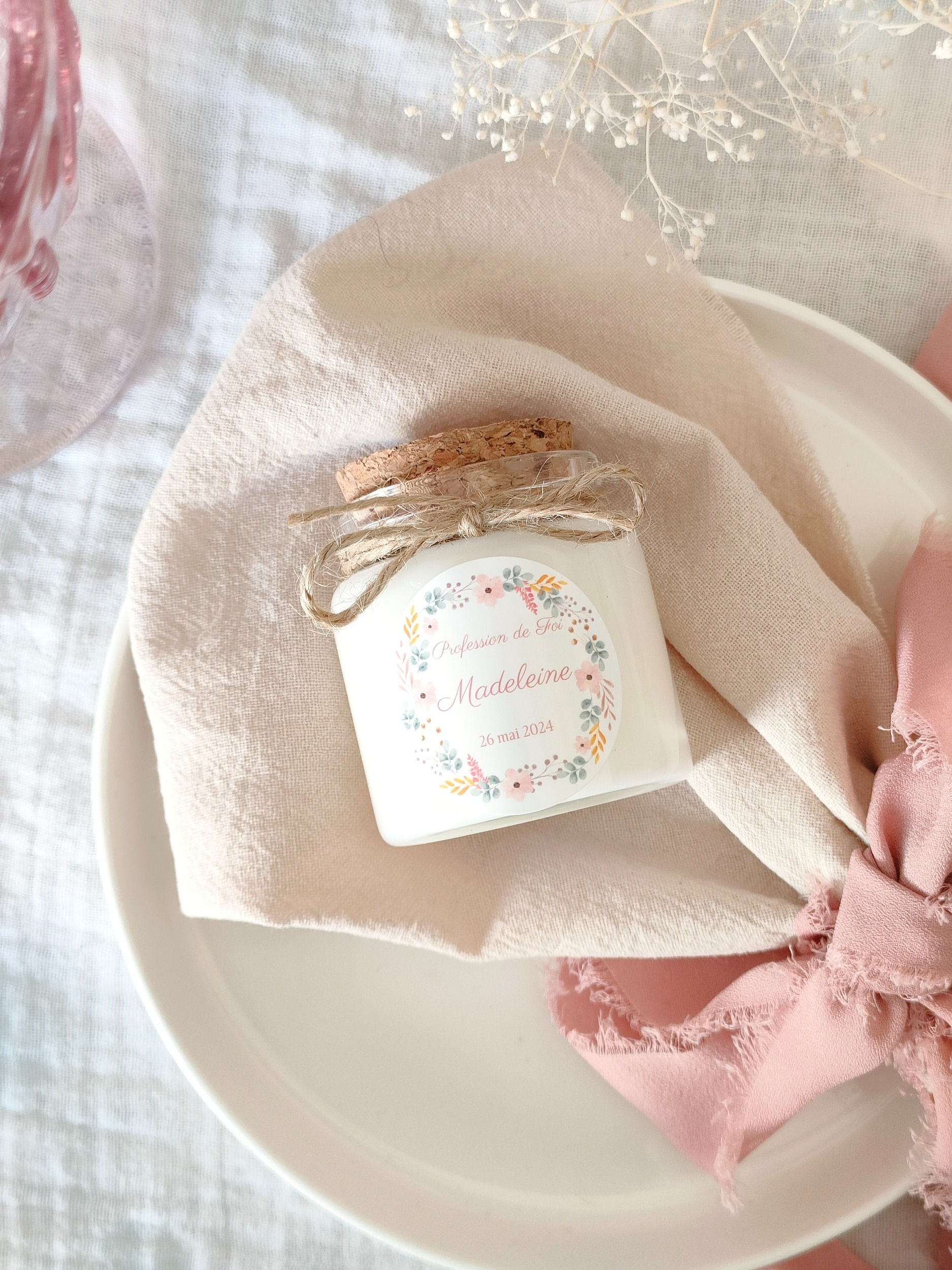 bougie invité communion