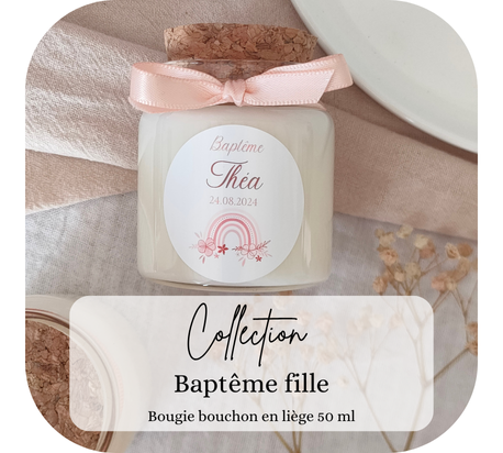 bougie bapteme fille