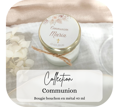 bougie communion invité