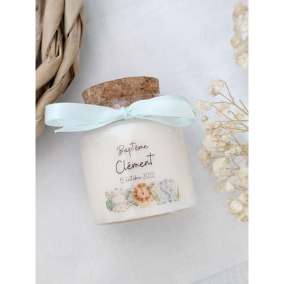 Bougie personnalisée baptême