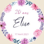 etiquette anniversaire