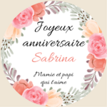 etiquette joyeux anniversaire