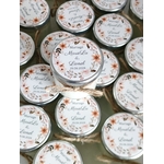 bougie personnalisée fleur