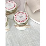 bougie personnalisé anniversaire coeur