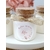 bougie baptême fleuri