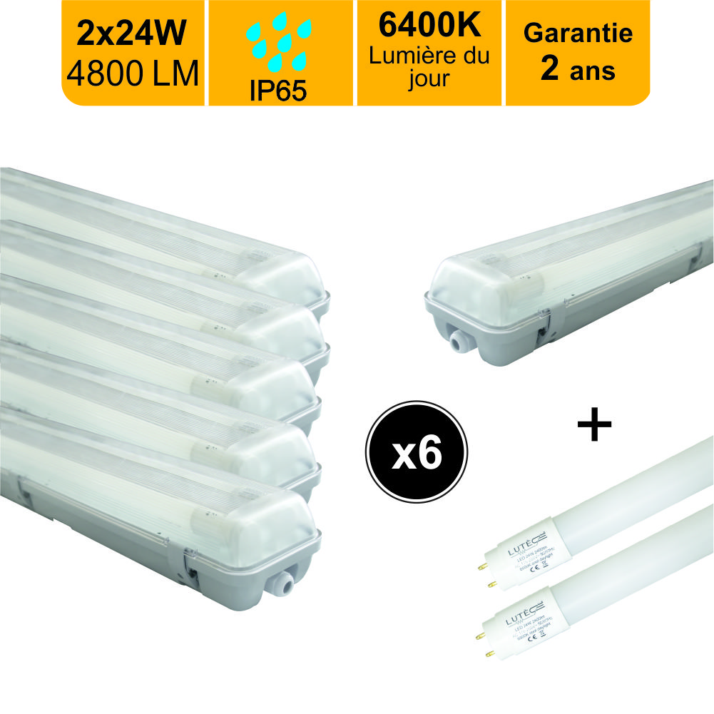 Réglette LED intégrée 120cm 36W 4320lm - 6500K lumière du jour - garantie 3  ans - Eclairages intérieur/Réglettes - arc-group