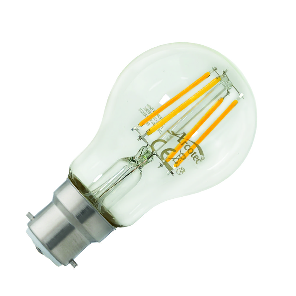 Ampoule LED filament B22 8W 950Lm 2700K - garantie 2 ans