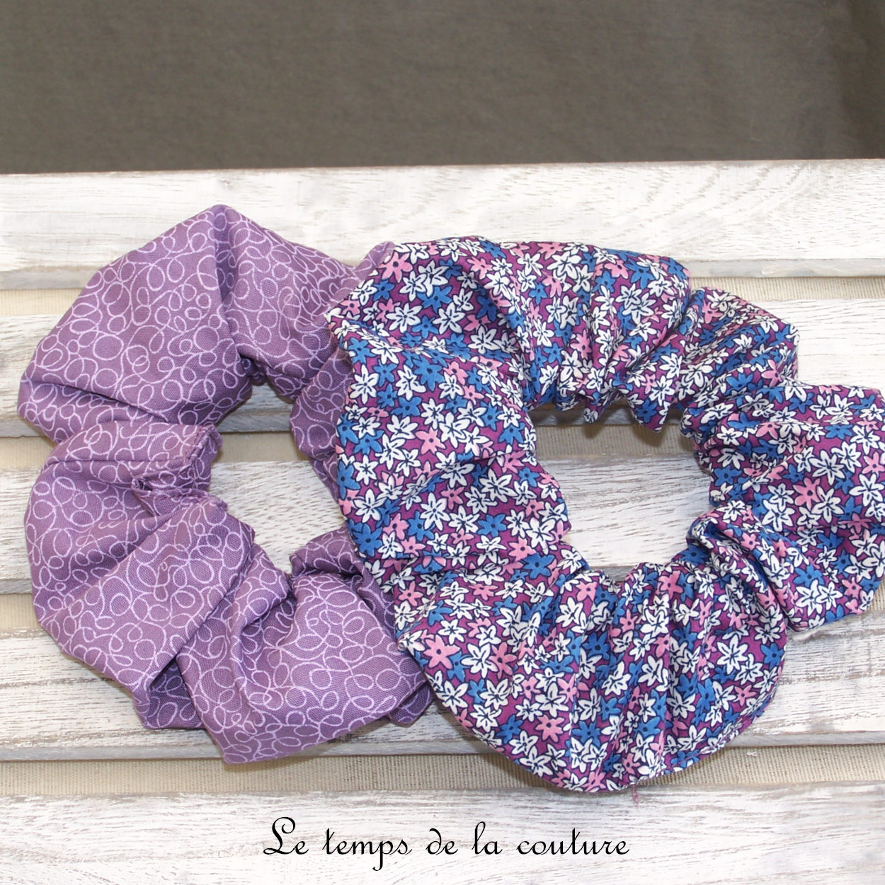 Sdb - Chouchou - mauve griboullis - violet fleur 03