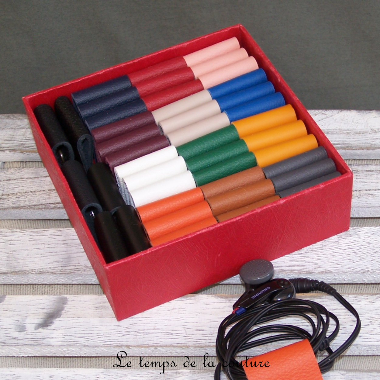 Cuir - serre cable couleurs
