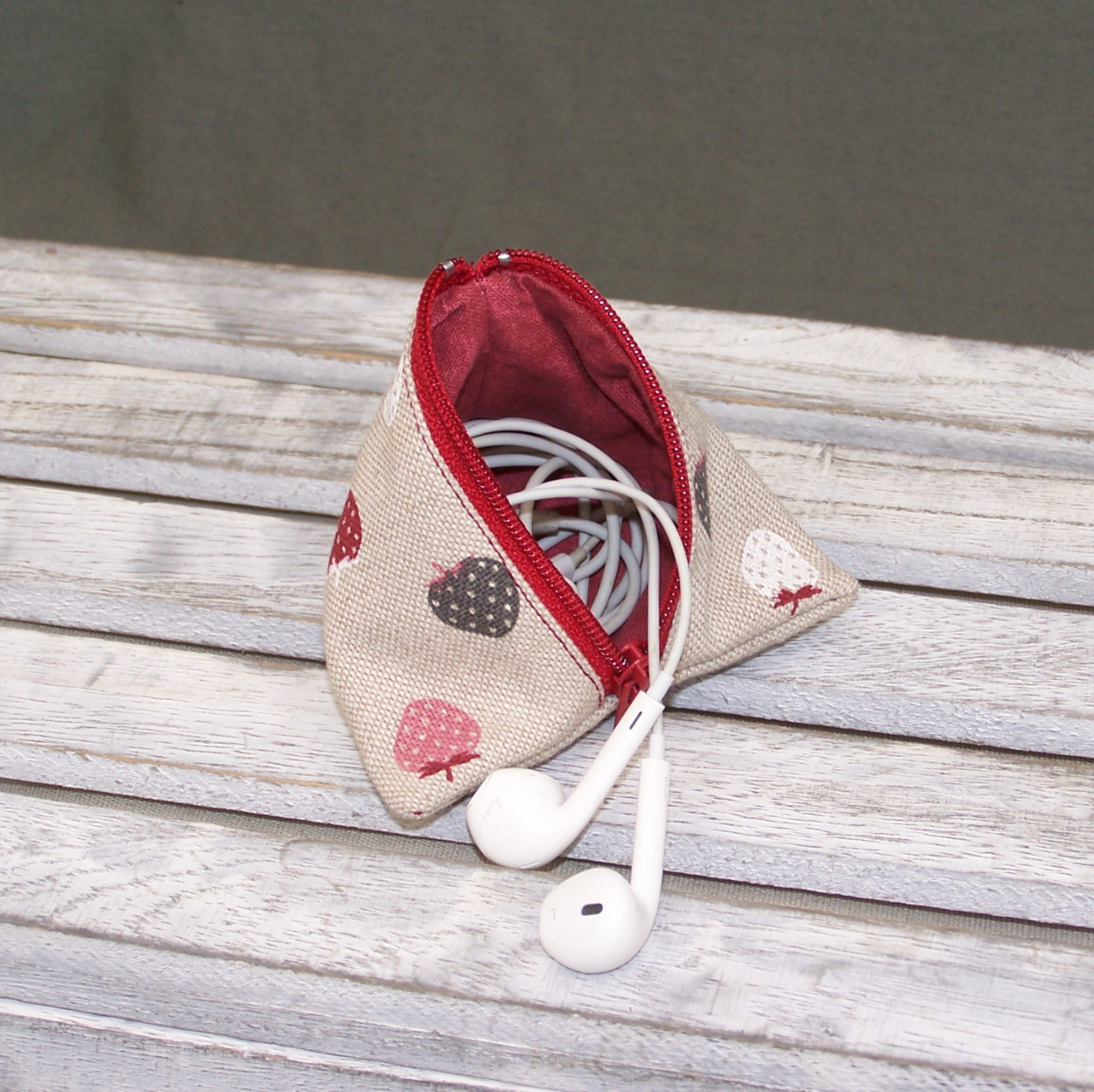 Berlingot - beige rouge fraise - 02