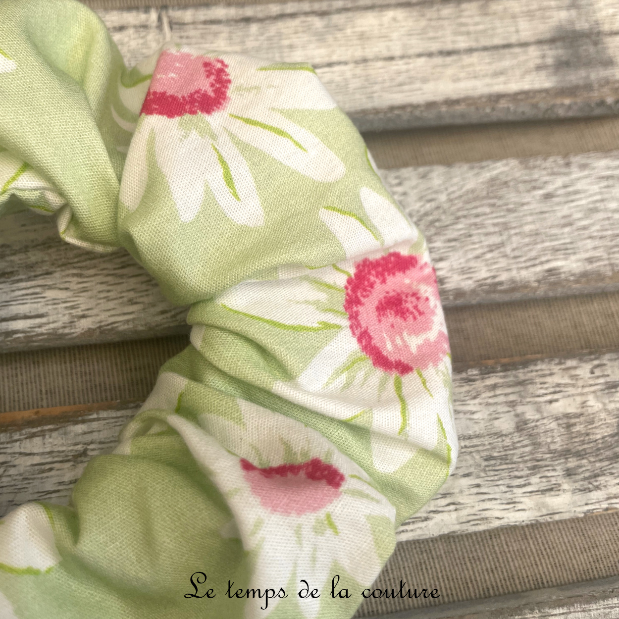 Sdb - Chouchou - vert tendre marguerite rose 02