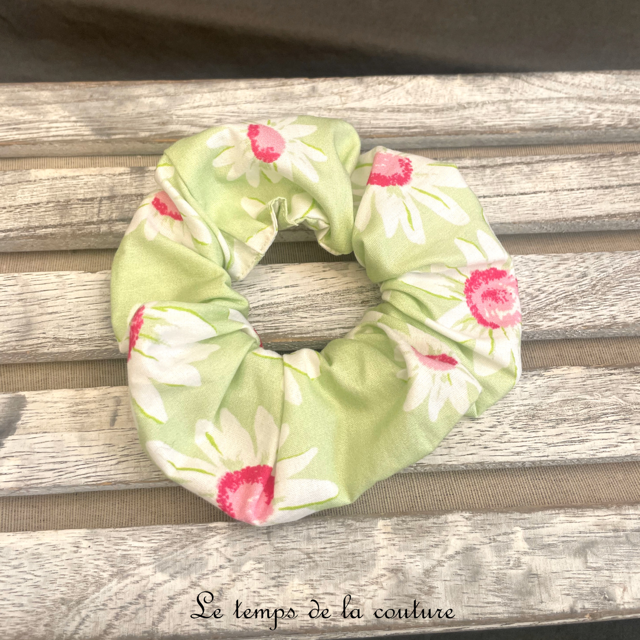 Sdb - Chouchou - vert tendre marguerite rose 03