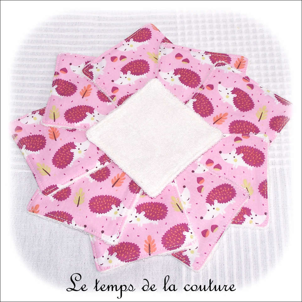 Sdb - lingette bambou - rose motif herisson02 - GFC