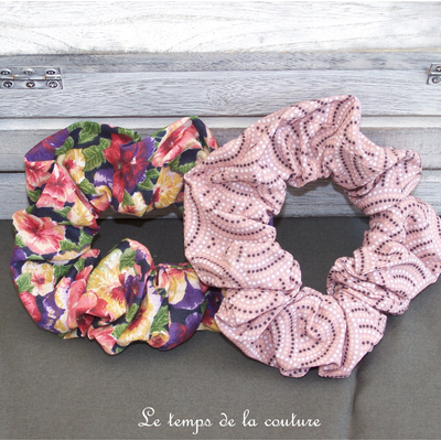 Sdb - Chouchou - noir fleur pensee - rose pois geometrique 03