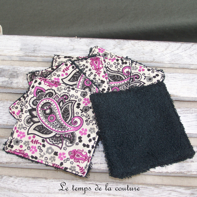 Sdb - lingette bambou noir - cachemire violet écru gris 01