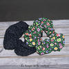 Sdb - Chouchou - noir mini fleur - vert multicolore geometrique 01