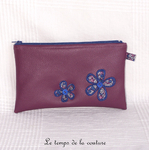 Pochette - droite - zippé - violet bleur br fleur01