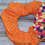 Sdb - Chouchou - orange point - multicolore geometrique 04