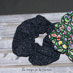 Sdb - Chouchou - noir mini fleur - vert multicolore geometrique 03
