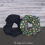 Sdb - Chouchou - noir mini fleur - vert multicolore geometrique 02