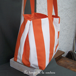 Sac - cabas non zippe - XL - plage orange 08