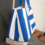 Sac - cabas non zippe - XL - plage bleu 08