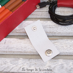 Cuir - serre cable ouvert