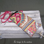Pochette - telephone - rose arabesque desigual multicolore 02