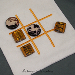 Enfant - Jeu morpion tic tac toe - jaune 02