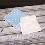 Sdb - lingette bambou - bleu ciel pois 02