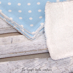 Sdb - lingette bambou - bleu ciel pois 04
