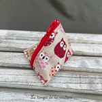 Berlingot - rouge beige bordeaux chouette hibou - 03