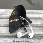 Berlingot - noir multicolore rayure marron anis - 02