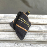 Berlingot - noir multicolore rayure marron anis - 03