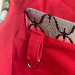 Cuir - Sac trapeze - rouge et multicolore - 09