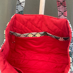 Cuir - Sac trapeze - rouge et multicolore - 10