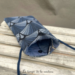 Pochette - telephone - bleu eventail 01
