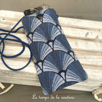 Pochette - telephone - bleu eventail 02