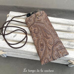 Pochette - telephone - cachemire marron gris anthracite taupe 10