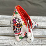 Berlingot - orange blanc multicolore pirate tete de mort calavera - 04