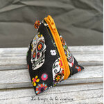 Berlingot - orange noir multicolore pirate tete de mort calavera - 04.