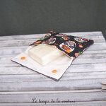 Sdb - pochette savon - noir tete de mort calaveras 01