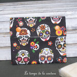 Sdb - pochette savon - noir tete de mort calaveras 03