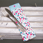 Sdb - pochette brosse a dent - rose bleu turqouise violet bulle 04